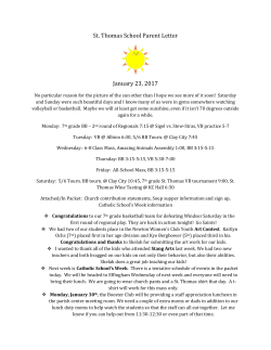 January 23, 2017 - St. Thomas School, Newton, IL