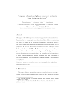 Polygonal estimation of planar convex