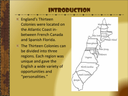 13 Colonies