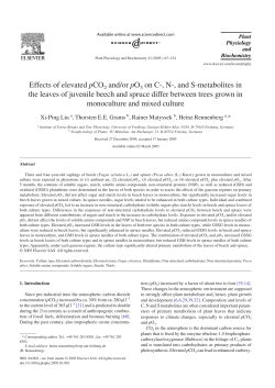 Effects of elevated pCO2 and/or pO3 on C-, N-, and S