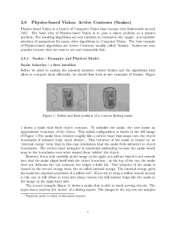 2.8 Physics-based Vision: Active Contours (Snakes)