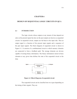 chapter 6 design of sequential logic circuits in qca