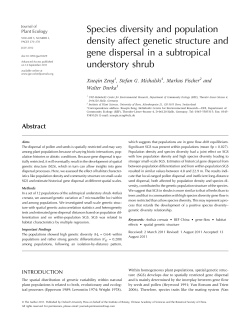 Species diversity and population density affect