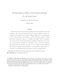 The Heterogeneous Effects of Government Spending: It`s All About