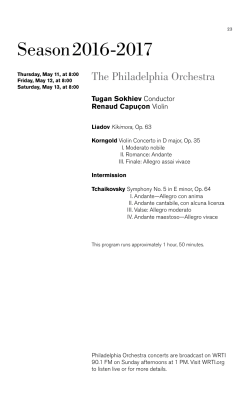 Tchaikovsky`s Fifth Symphony