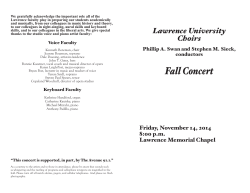 Fall Concert - Lawrence University