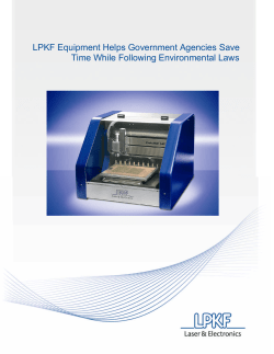 LPKF Equipment Helps Government Agencies Save Time While