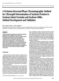 A Perfusion Reversed-Phase Chromatographic