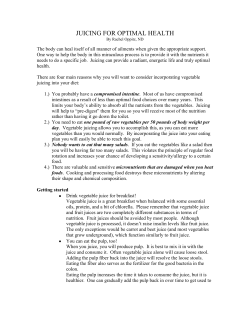 juicing for optimal health - Itasca Naturopathic Clinic