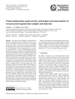 Cloud condensation nuclei activity and droplet activation kinetics of