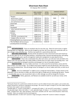Silvermoon Rate Sheet