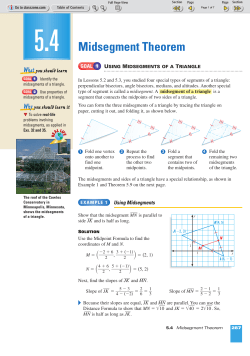 Midsegment Theorem