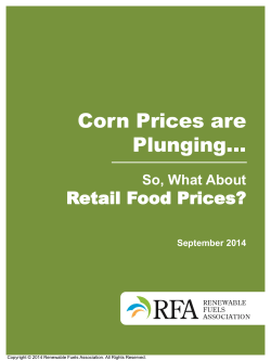 Corn Prices are Plunging…