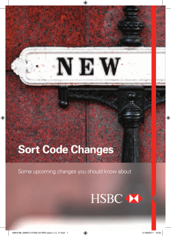 Sort Code Changes - hsbc.co.uk