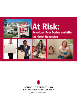 America`s Poor During and After the Great Recession