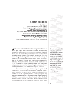 Secret Treaties - Mr. Patrick Clancy