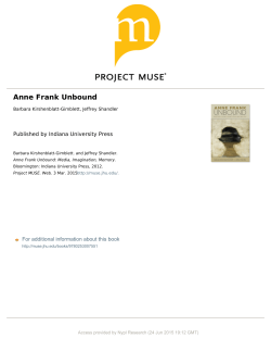 Anne Frank Unbound