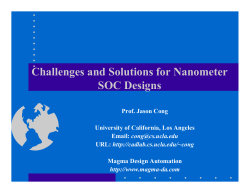 Challenges and Solutions for Nanometer SOC Designs
