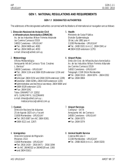 gen 1. national regulations and requirements