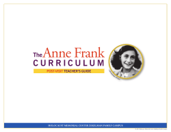 Anne Frank - Holocaust Memorial Center