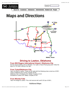 Driving to Lawton, Oklahoma - OK