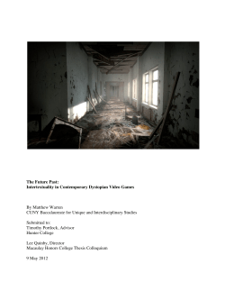 Intertextuality in Contemporary Dystopian Video Games