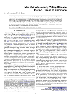 Identifying Intraparty Voting Blocs in the U.K. House of Commons