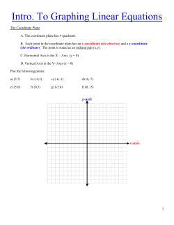 Alg1 Graphing Packet 2017