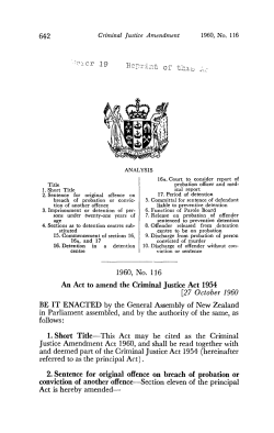 1960 No 116 Criminal Justice Amendment