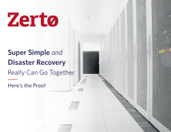 Super Simple and Disaster Recovery