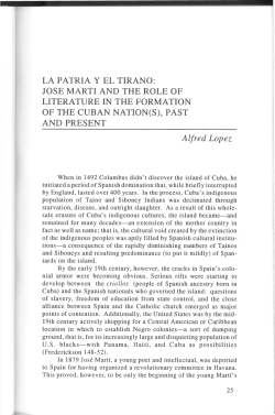La Patria y el Tirano: Jos&Atilde;&copy; Mart&Atilde;Ł and the Role of Literature in the