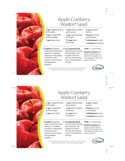 Apple Cranberry Waldorf Salad Apple Cranberry Waldorf Salad