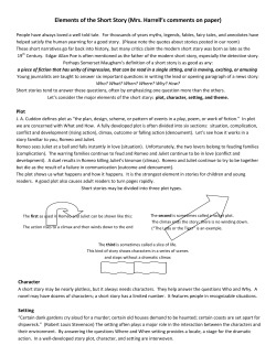 Short Stories Info Handout
