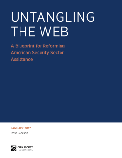 Untangling the Web: A Blueprint for Reforming American Security