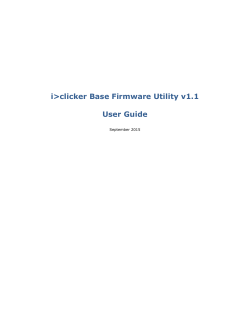 i>clicker Base Firmware Utility v1.1 User Guide