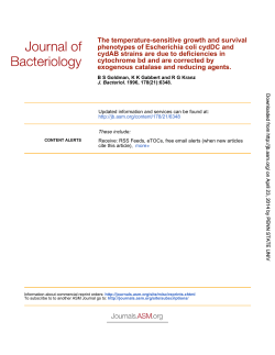 exogenous catalase and reducing agents. cytochrome bd and are