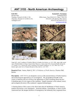 ANT 3153 - North American Archaeology - CLAS Users