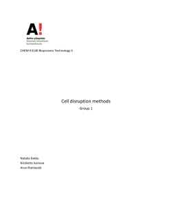 Cell disruption methods