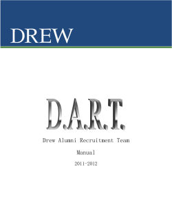 Drew Alumni Recruitment Team Manual
