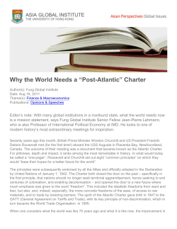 Why the World Needs a “Post-Atlantic” Charter