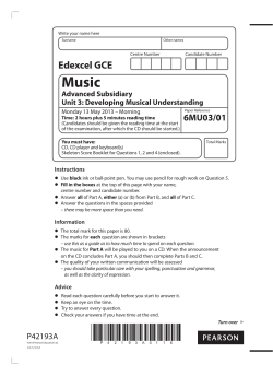 Question paper - Edexcel