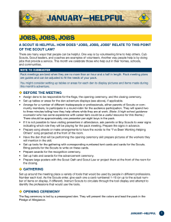 January: Helpful - Boy Scouts of America