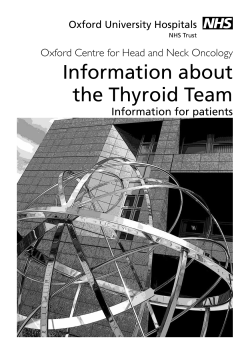 Information about the Thyroid Team