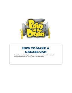 how to make a grease can