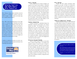 Helping Families And Individuals Help Themselves