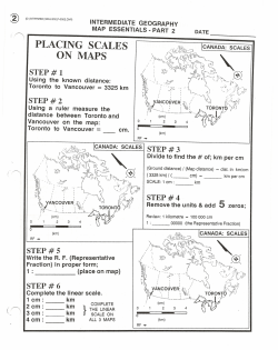 placing scales on maps step # 1