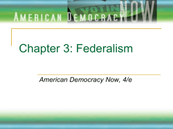 Chapter 3: Federalism