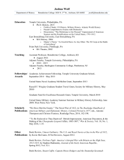 Joshua Wolf - Benedictine College