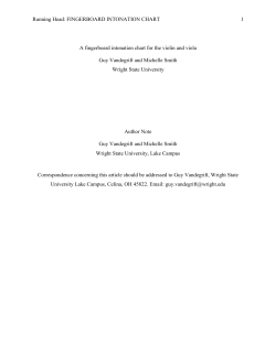 Running Head - Wright State University