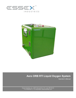 Aero ORB RTI Liquid Oxygen System